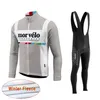 Morvelo Team Cycling Winter Thermal Fleece Jersey Bib Pants 세트 새로운 MTB 자전거 착용 세트 Ropa 자전거 Quick Dry Long Sleeves MAILL179F