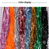 Party Decoration 1x2m Metal Foil Edge Table Kjol Gold Tinsel Tutu Table Kjol för bröllopsdekoration Baby Shower Rectangle Table 231122