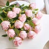 Decorative Flowers LuoWyi Simulated Rose Living Room Decoration Flower Dining Table Dry