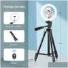 Têtes de flash 26cm P O Ringlight LED Selfie Ring Light Téléphone Télécommande Lampe Ographie Éclairage avec Trépied Support Vidéo Goutte De Dhsrv