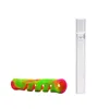 Glass & FDA Silicone one Hitter Pipes Tobacco Smoking Herb Pipe Hose 90MM Cigarette Holder Hot sale Fbtis