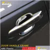 Andra interiörstillbehör Bil utanför dörrhandtaget skål ER Trim Frame Sticker Chrome Exterior Decoration för Q5 FY 331V Drop Deliver Dhie1