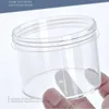 Frascos de creme de plástico transparente para armazenamento de lodo, recipientes de boca larga com tampas para produtos de beleza, fabricação de lodo DIY ou outros (200ml) Mguug