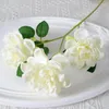 Kwiaty dekoracyjne 3 imitacja Gardenia Jasminoides Home Wedding Hall Dekoracja