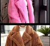 Women's Fur & Faux Fur-like Large Size Medium And Long Thick One Coat Is Fashionable Soft Comfortable Warm. Lamb-like Plush Co