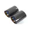 Muffler Blue M Performance Stainless Steel Exhaust End Tips Carbon Fiber Car Pipes 1 Pcs Drop Delivery Mobiles Motorcycles Parts Syst Dhbte