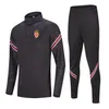 La più recente Associazione Sportiva de Monaco Allenamento di calcio Tute da uomo Giacca da jogging Set Abbigliamento sportivo da corsa Calcio Home K315z