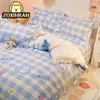 Bedding sets Set 2 Bedrooms Sheet Duvet Cover Linens Bedspread Euro Nordic 150 Family Bed Linen Beds for Girls 220 Pillowcase 230422