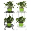 Support pour plantes à Double couche en fer forgé, étagère à fleurs pour balcon, Simple, salon intérieur, café, Bar, jardin, Pot de fleurs, étagère L187d