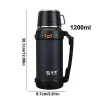 1200ml/1600ml/2000ml 커피 thermos 물병 휴대용 열 텀블러 여행 스포츠 머그잔 절연 컵 스테인레스 스틸