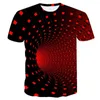 Heren t shirts mannen grappige 3D t-shirt zomer Vertigo bedrukte compressie hypnotische mannelijke tops shirt casual Harajuku korte mouw feest heren tees