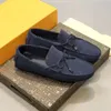 Mänförare skor mockasin loafers designer casual skor lyx loafers mens skor brun blomma läder sammet sneakers tränare 04