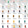 Totalt 46 komplett variation grov polerad kvarts pelare konstprydnader Energigen Wand Healing Gemstone Tower Natural Crystal Point ODTBC