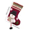 Kerstversiering Sok Kinderen Snoep Zak Cadeau Kerstman Sneeuwpop Sokken Kerstboom Ornament Kous Decoratie voor Huis 231122