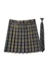 التنانير Xgoth High Street Short Skirt College Girls Cute Flight Bottom Wear Women 4 Seasons