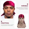 Велосипедные кепки Durags Женщины -тюрбанские мужчины волны махки банданы хвост хвост