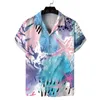 Chemises décontractées pour hommes 16 Summer Beach 3D Impression numérique Mode hawaïenne Lâche Manches courtes Drop S-XXL