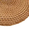 Bread Makers Sturdy Rattan Fruit Tray Hand Woven Elegant Traditional Natural Serving For Kitchen Counter Table