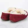 Vestido Top Calidad 100% Natural Fur Genuine Cuero zapatos Flan Moda Mococasines Mocasines casuales Basos de invierno 231122