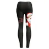 Women's Leggings With Pockets Womens Christmas Print Sexy Close Fitting Casual Boot Pants Stretchy Shorts