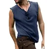 Chemises décontractées pour hommes Hommes Top Great Sleeve Summer T-shirt à séchage rapide V Col Tank Vêtements