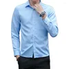 Männer Casual Hemden 4XL 5XL Große Größe Business Langarm Hemd Weiß Blau Schwarz Smart Männlich Social Kleid Für plus