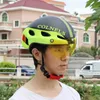 Cykelhjälmar Cykel Aero Helmet Mountain Cycling Men and Women Goggles Race Road Bike Helmet With Lens Casco Ciclismo MTB Riding Safety Hat J230422