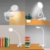 Lampes de table Clip Lampe Pliable USB Tactile Interrupteur Protection Des Yeux 3 Modes 1200mah 18650 Batterie Apprentissage DimmableTable