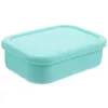 Yemek takımı silikon öğle yemeği kutusu çocuk bento taşınabilir kasa açık yetişkin kutuları silika jel ofis