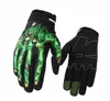 Cycling Gloves Long Bike Full Finger Man Woman MTB Guantes Ciclismo BMX DH Off Road Motocross Glove Skull Pink