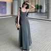 Casual Dresses Sleeveless Women Solid Leisure All-match Club Special Minimalist Charming Korean Style Sexy Classic Seductive Aesthetic