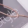 Silver Gold Diamond Choker Pendants Långa halsband för kvinnor trendig orm lyxig designer smycken party mor jul bröllop gåvor flickor älskare engagemang