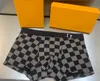 Designer men's underwear, fashionable and sexy plaid printed underwear, comfortable underwear, men's clothing, three pairs in a box Nov22