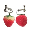 Dangle Earrings 1pair Vacation Earring Strawberry Shape Girl Lightweight Gift Daily Anniversary Cute Fashion Jewelry Sweet For Women