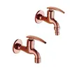 Bathroom Sink Faucets Style Rose Gold Dragon Carved Bibcocks Faucet Brass Washing Machine Bibcock Tap Outdoor Mixer