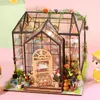Architecture/DIY House DIY Miniature House Kit with LED Light Dollhouse Model Kit with Furniture Miniature Dollhouse Kit Doll House Kit Christmas Gifts 231122