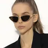 Солнцезащитные очки «кошачий глаз», металлические женские винтажные треугольные солнцезащитные очки, женские крутые оттенки, индивидуальные уличные трендовые очки UV400, очки