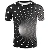 Heren t shirts mannen grappige 3D t-shirt zomer Vertigo bedrukte compressie hypnotische mannelijke tops shirt casual Harajuku korte mouw feest heren tees