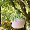 Originalité en plastique paniers suspendus Pots auto-arrosage Pot de fleur jardin plante planteur pot de fleurs Match chaîne balcon décoration Y2197k