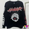 Men's Hoodies 1996 Black Hellstar Roar Sweatshirts Men Women Records Long Sleeve Crewneck Hip Hop Hoodie Pullovers