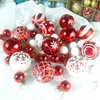 Noel Süslemeleri Noel Ağacı Topları 42pcs 6cm 3cm Büyük Noel Top Çok Molor Top Dekorasyonları Noel Ağacı Süsleri Ev Partisi için Set 231122