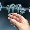 Pyrex narguilé verre brûleur à mazout fumer tuyau épais tube clair ongles somking tuyaux eau bong Saorg