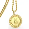 Pendant Necklaces FS Creativity Personalized Fashion Gold Plated Design Jewelry Charm Big For Party