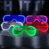 Party Decoration 5PCs/set Luminous Light Glasses Led Neon Flashing Fluorescent Glow Night Bachelor Birthday Decor