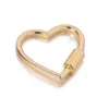 Keychains 1/5pcs Opening Buckle Heart Spring Gate Rings Keychain Leather Bag Strap Dog Chain Buckles Snap Closure Clip Diy Accessories