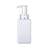 300ML 400ML 500ML transparent/white plastic empty bottle High-end shampoo square bottles shower gel lotion pump sub-bottle Btntu