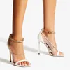 Dress Shoes Womens Summer Fashion Chain Strap Sandal Elegant Mid Stiletto Thin Heel Open Square Toe Genuine Leather
