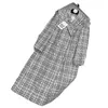 Trenchs de femmes Designer Automne et hiver Nouveau style Celebrity Tempérament Camélia Fleur Doublure Noir et Blanc Plaid Épais Tweed Long Manteau Femmes 9E0P