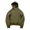 Men's Hoodies Blank Sweatshirts Custom Logo Pattern Mens Oversized Drop Shoulder Sweatwear Pullover Plain Solid Color Loose Men Tops