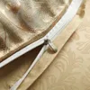 Set di biancheria da letto Biancheria da letto jacquard di lusso, copripiumino grande in lino oro di alta qualità per adulti 231121